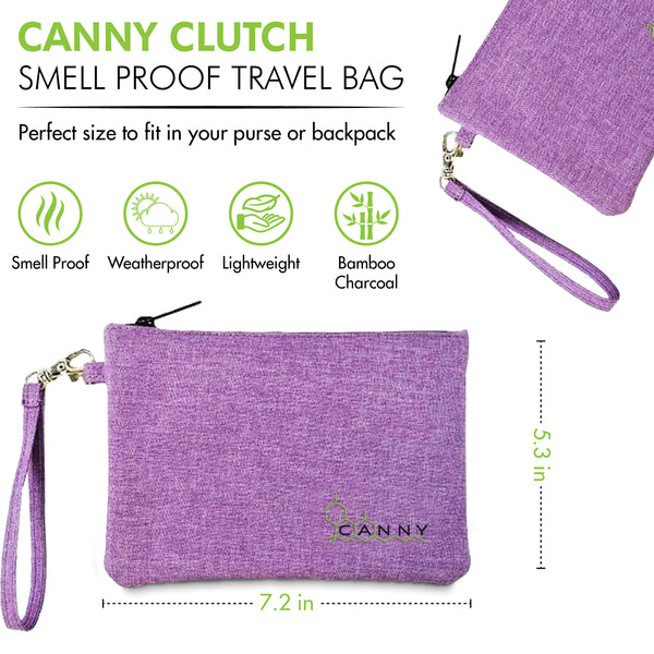 CANNY CLUTCH - Smell Proof Bag - Travel Stash Container